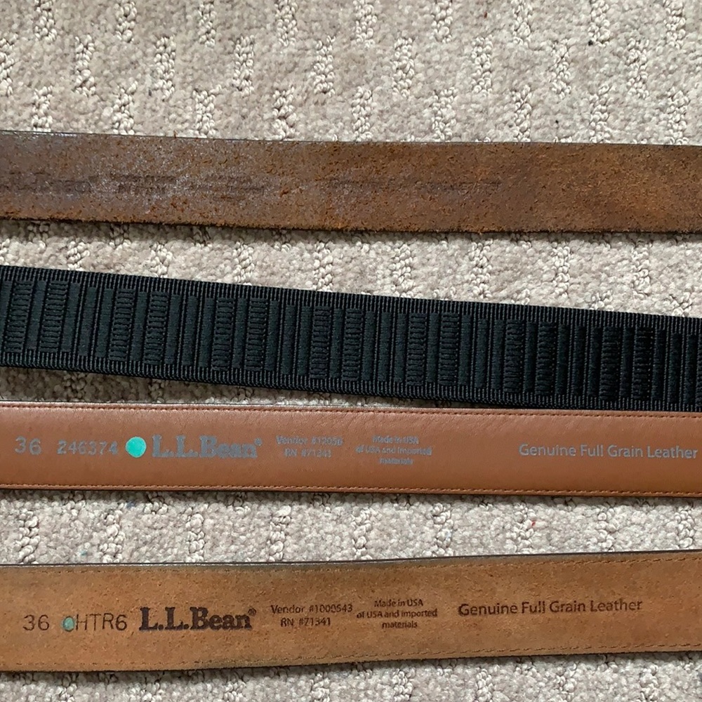 Leather LL Bean belts
